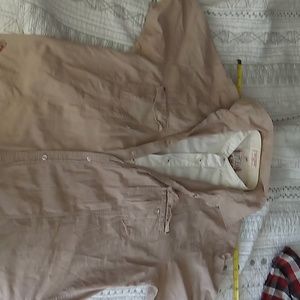 Mufti jeans 17 neck. Brown with white naru collar